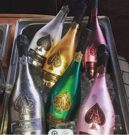 Wholesale Armand De Brignac Brut Gold Ace of Spades 750ml / Ace of Spade Bottle Champagne Suitcase VIP Wine Box LED Foreign Wine