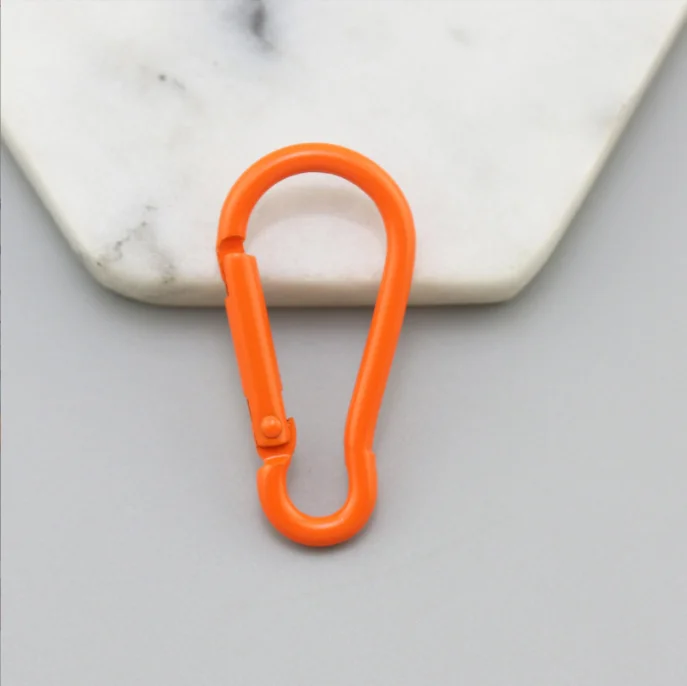 No. 5 color spray paint D-shaped gourd carabiner hook