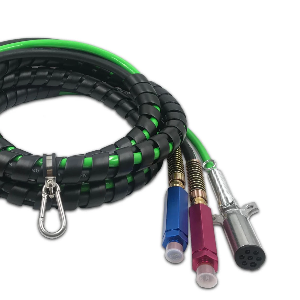 Yute 3 in 1 ABS Air And Power Cord Assembly  12FT With Aluminium Grips