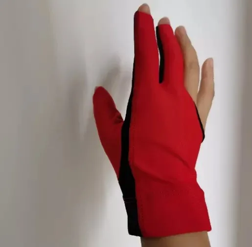 1 Pcs Billiard Gloves Three Fingered Pool Snooker Glove for Men Women Fits Left and Right Hand Pool Table Billiard Accessories