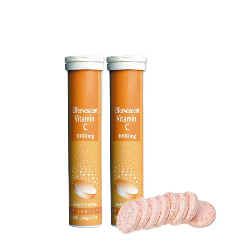 OEM/ODM Vegan Orange Flavor Energy Booster Vitamin B12 Effervescent Tablet