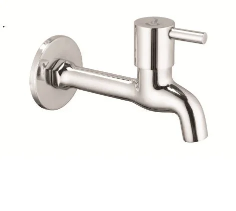 CORSA PUNCH Series Wall-Mounted Long Body Brass Chrome Faucet Tap Quarter Turn Foam Flow Basin Kitchen/Bathroom Stainless Steel