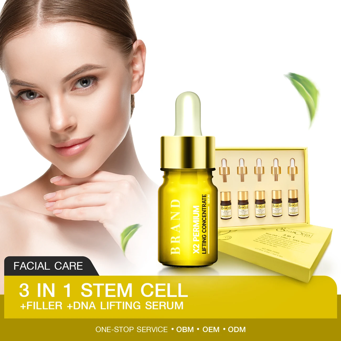 OEM Facial Care 3 IN 1 Stem Cell Filler DNA Lifting Serum