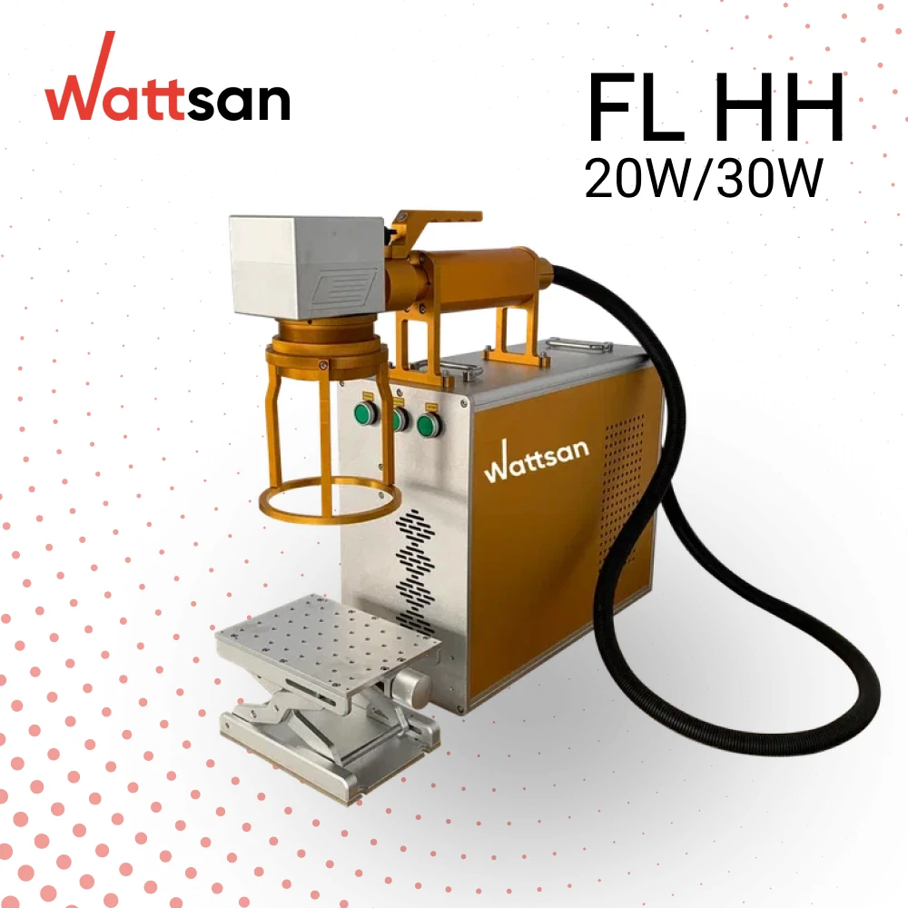Wattsan FL HH ручной 20 Вт/30 Вт/50 Вт волоконно-лазерная маркировочная машина портативный гравер RAYCUS лазерный источник Galvo головка BMP
