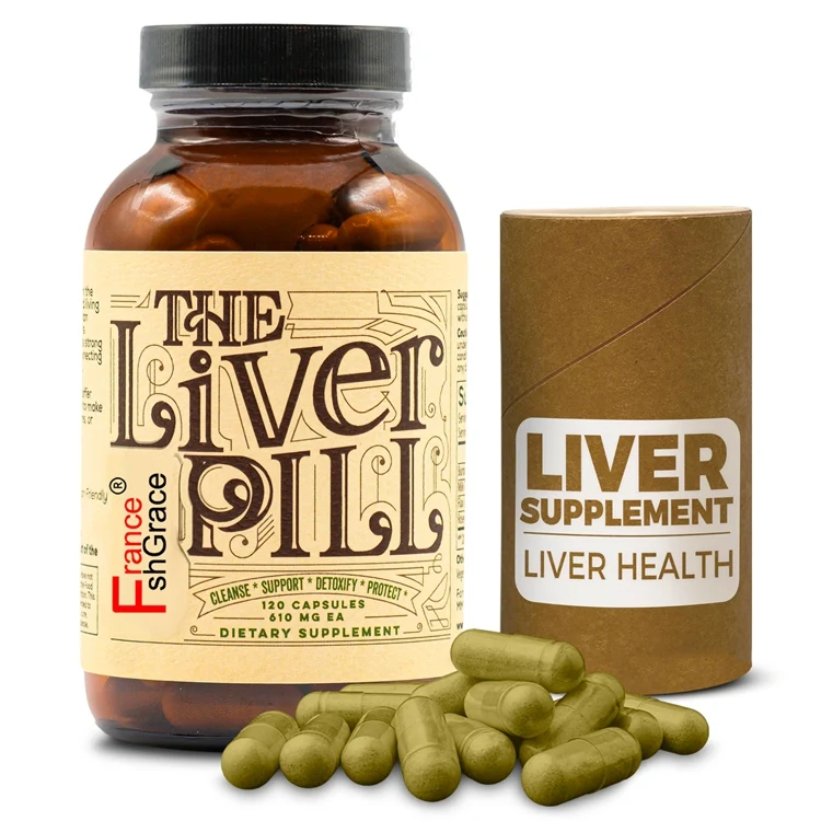 120 Capsules Liver Pill Herbal Liver Cleanse Detox & Repair Pills with Burdock Root Milk Thistle Rosemary and Flax Seed
