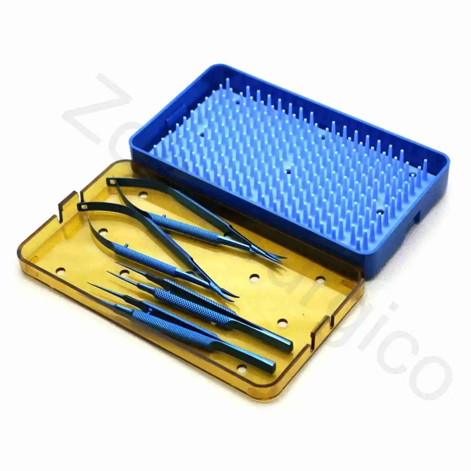 Микротитановый офтальмологический микрохирургический инструмент хирургический Комбинированный держатель иглы/ножницы/пинцет из стали микротитановый CE