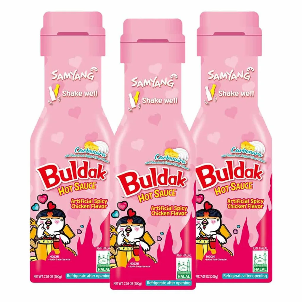 Samyang Carbonara Buldak Hot Chicken Spicy Chilli Sauce 200g [HALAL] | Belgium STOCK Hot Chicken Flavor Ramen Stir-Fried