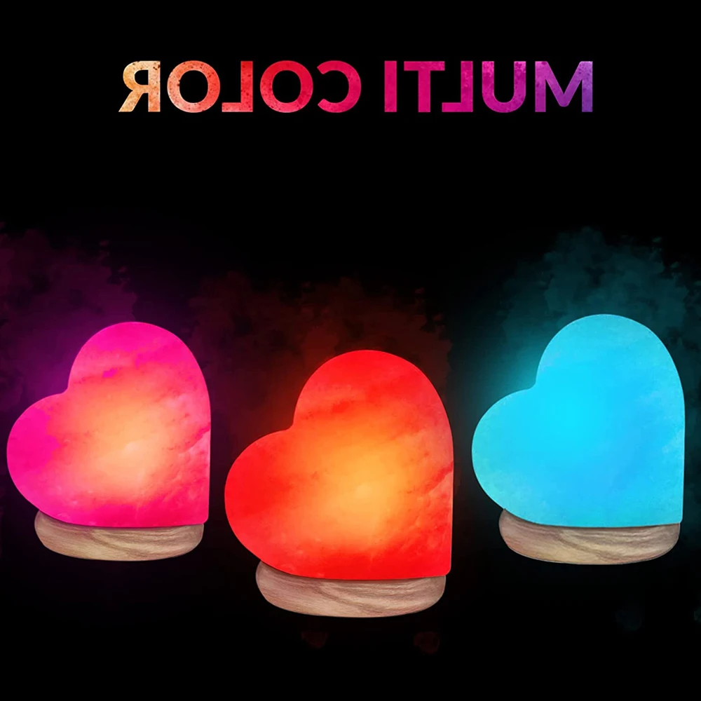 Dimmer Switch Wooden Crystal Rock Large Stone Base Natural Decoration Pakistan Pink Himalayan Salt Lamps