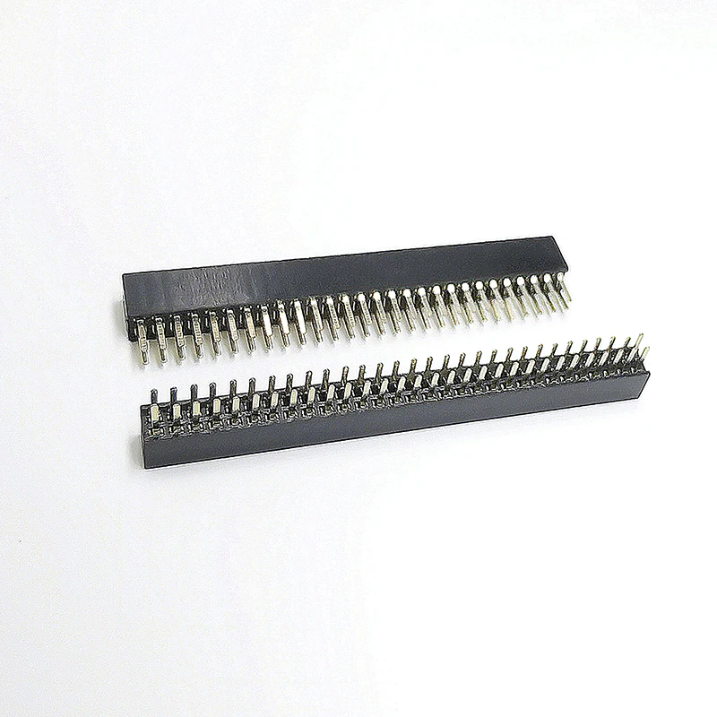 1.0 /1.27/2.0/2.54 mm Pitch 1*40 pin Single Row Straight Right Angle SMT PCB Female Header Connector