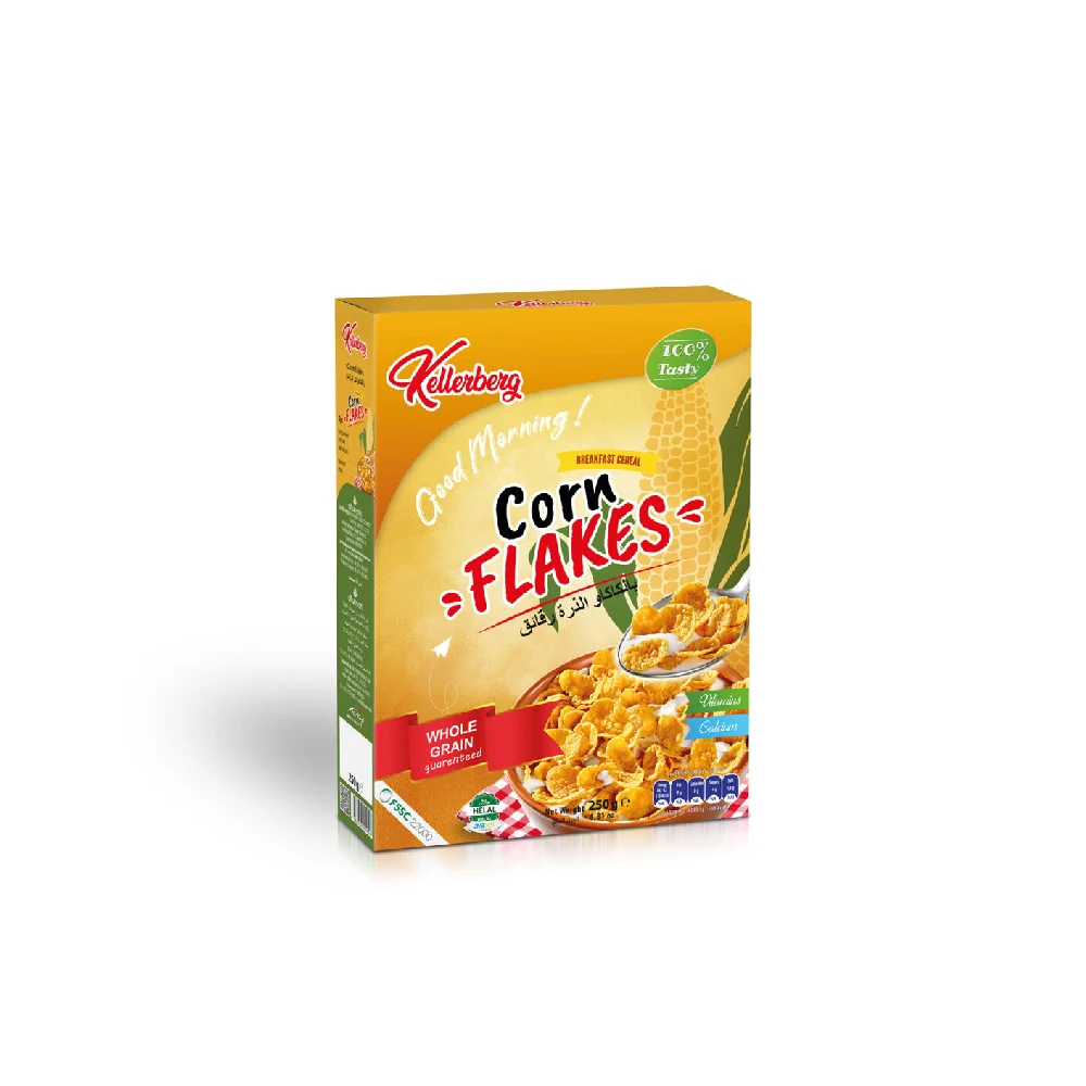 Corn Flakes Extruded Cornflakes Hot Sale Corn Flakes Breakfast Cereal Cartoon Box from Turkey