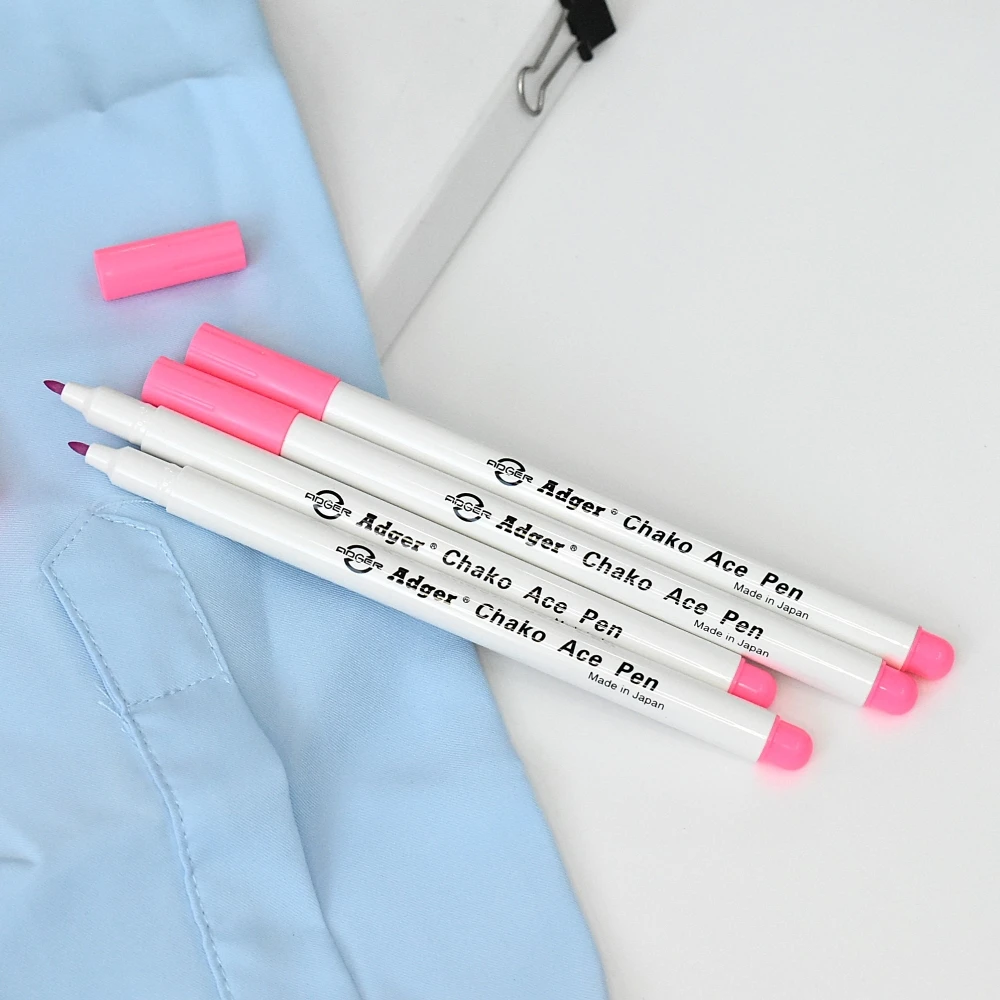 Best Selling Pink Markings Pen for Fabric & Textile Removable Water Erasable Ink for Garment Accessories