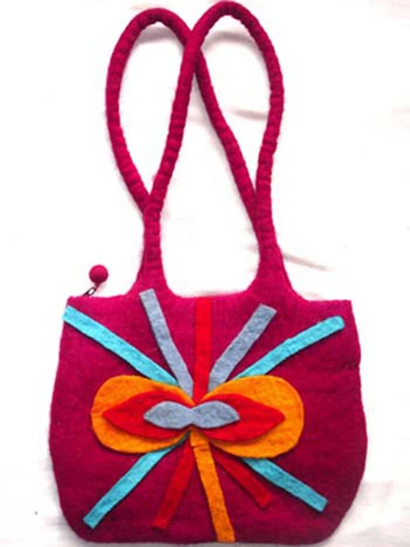 Felt Wool bag/Handmade Woolen felt bag