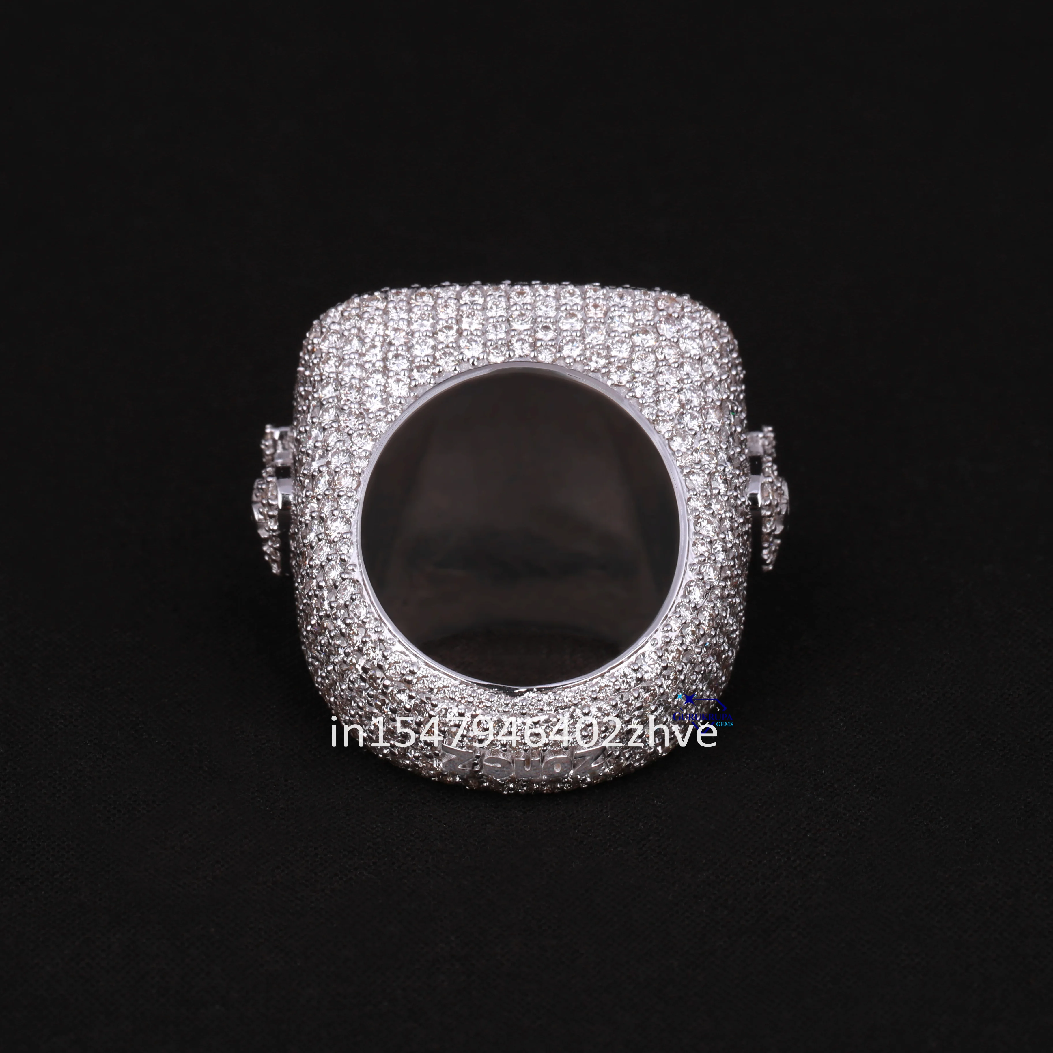 Wholesale 14kt White Gold Custom Ring Fine Jewelry Collection Hip Hop Design Fully Studded Lab Grown Diamonds Trending Style