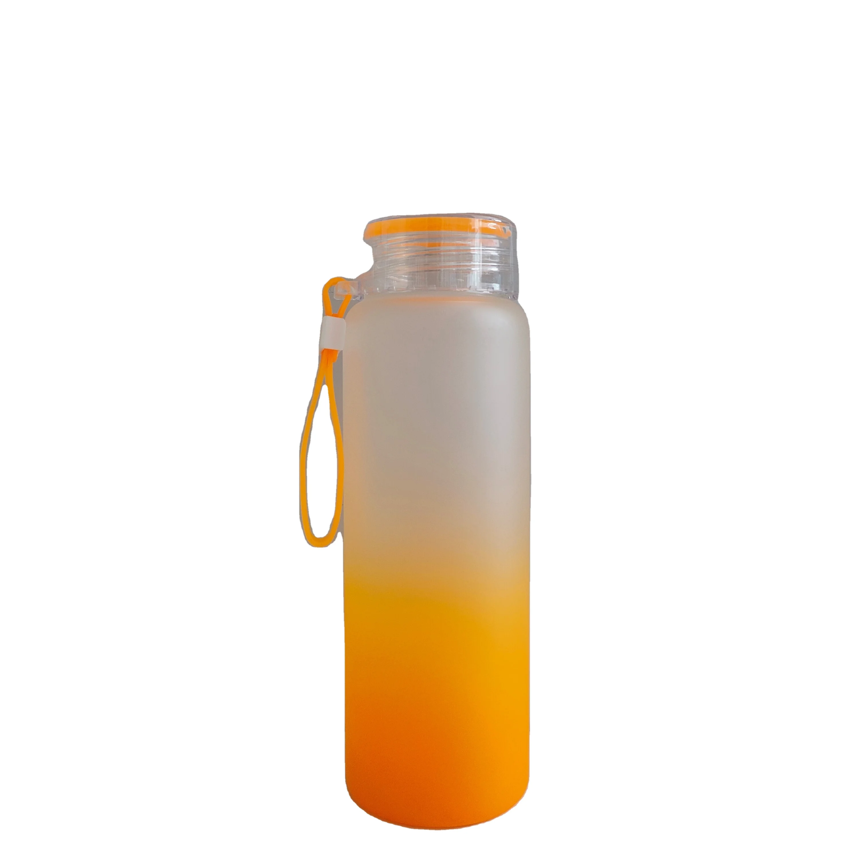 Amazon Hot Sale 17oz Sublimation Glass Frosted Mix Color Straight Cup