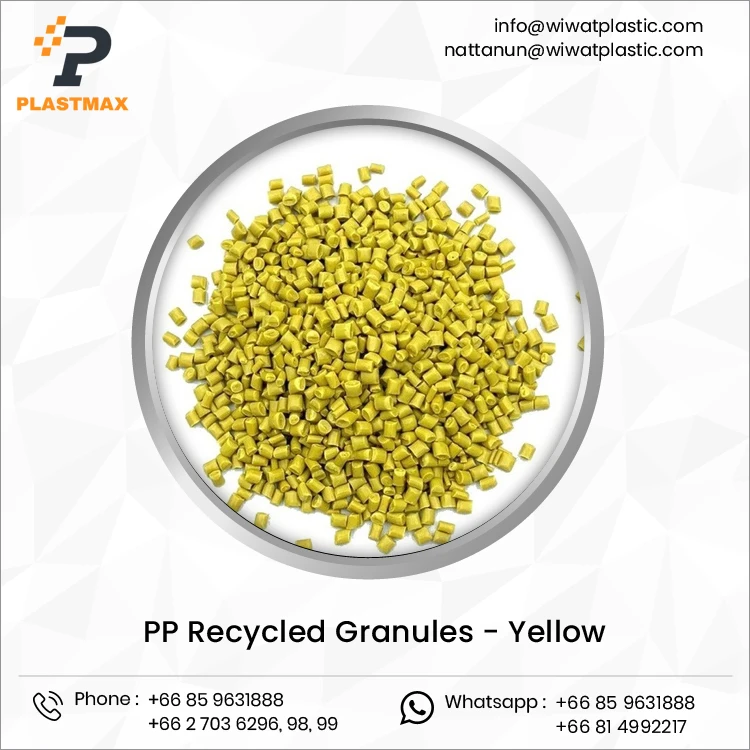 Affordable Price Highest Selling Injection Grade Raw Granules Yellow Plastic Material PP Recycled Granules