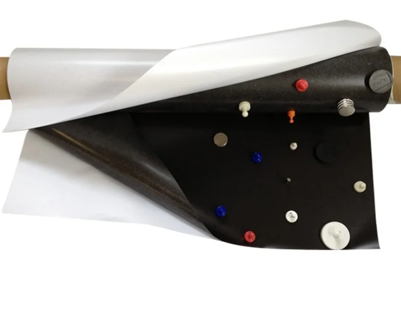 Teaching Aids Strong Adhesive Backing Magnetic Rubber Soft Iron Sheet Blackboard Magnetic Tape Advertising Magnetic Plate