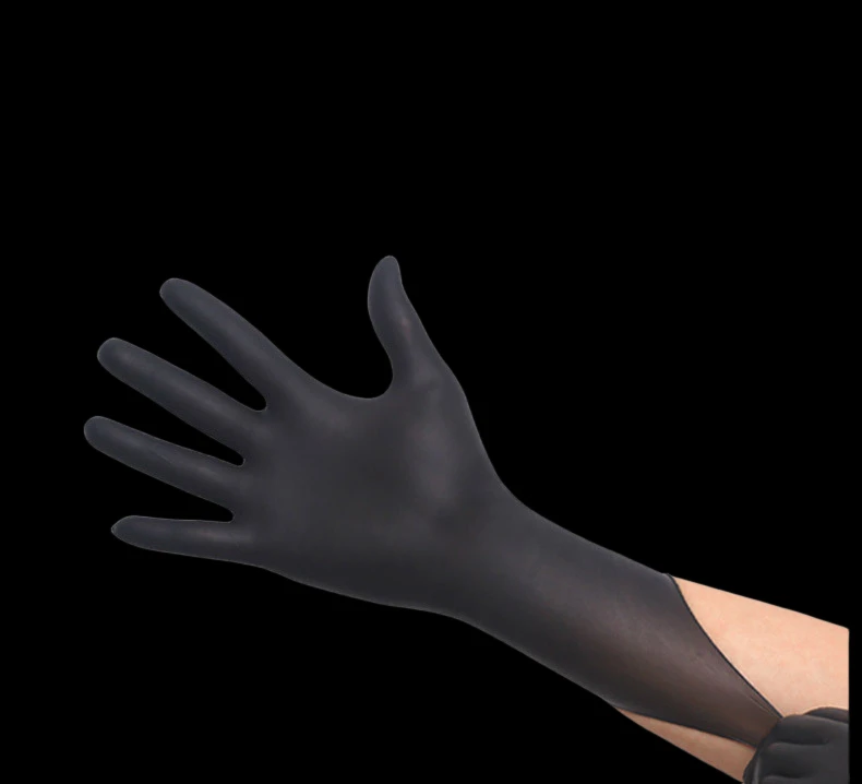 Top Selling Finger Textured Nitrile Gloves Latex Free Powder Free Chemical Free Beauty Tattoo Cleaning Medical Nitrile Glove