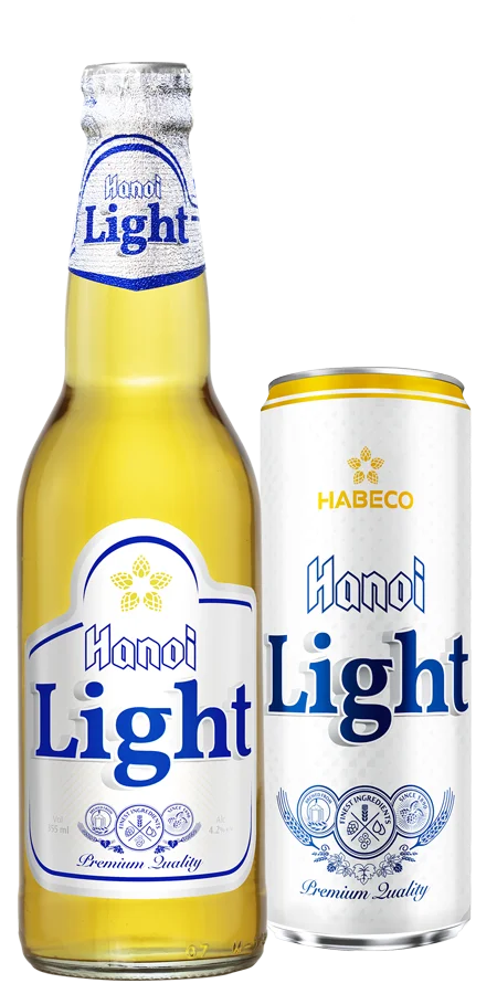 Ханой свет Гладкий может 330 мл/100% свет Гладкий может Ханое пива хит продаж!
