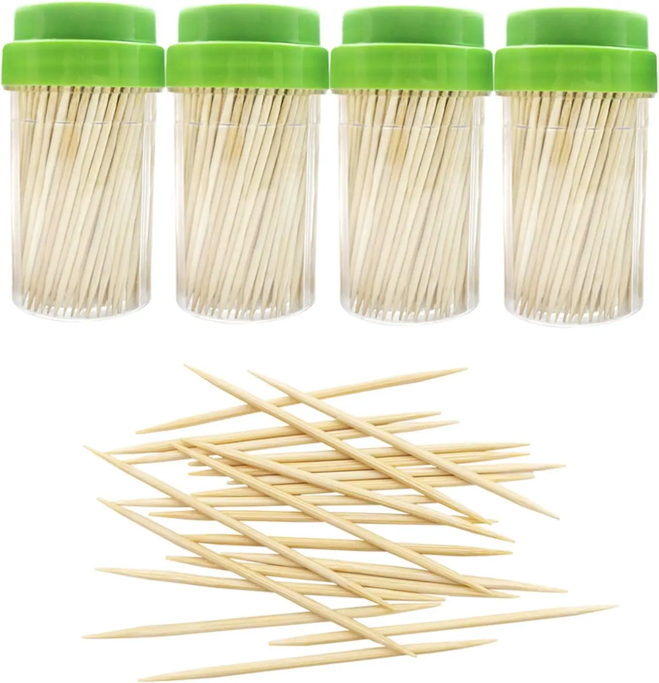 wooden toothpick  bamboo sticks   party sticks   fruit skewer Kaaba skewer  pointed tip Brown quality shoppe