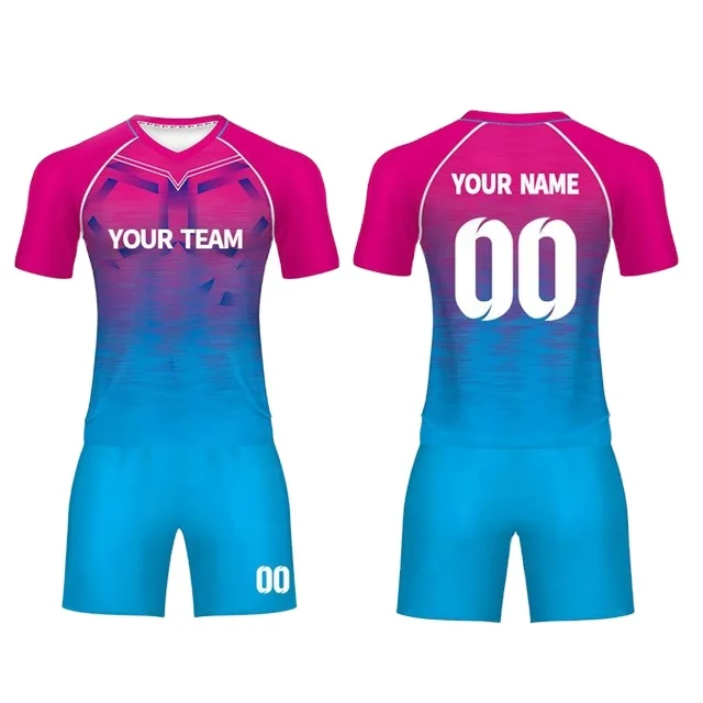Rugby Sports Short Sleeve Rugby Jersey Sizes S-5XL Top Quality Sublimation Printing Custom Logo Rugby Jersey Uniforms