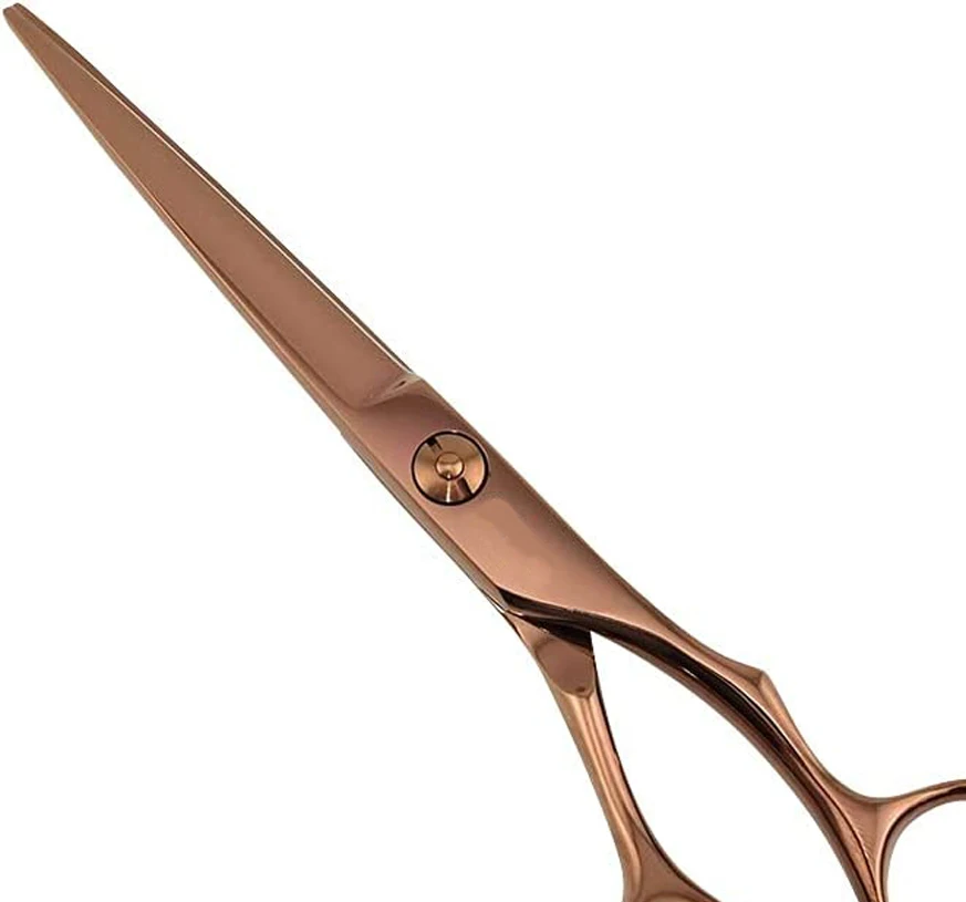 Fantastic Stainless Steel Dynamic Blade Barber Salon Razor Edge Scissor Simple Hair Cutting Barber Scissors With Rubber Handle