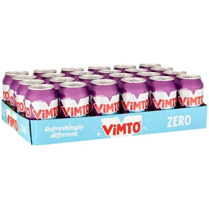 Vimto Original Real Fruit Flavored 500ml Fizzy Carbonated Drink Low Price Sparkling Cans 330ml Cherry Flavor