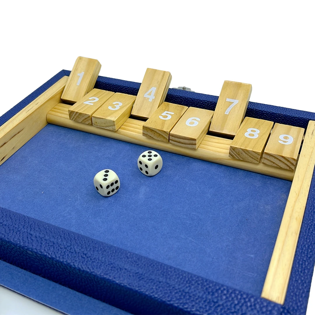 9 Numbers Shut The Box Game with Glass Window