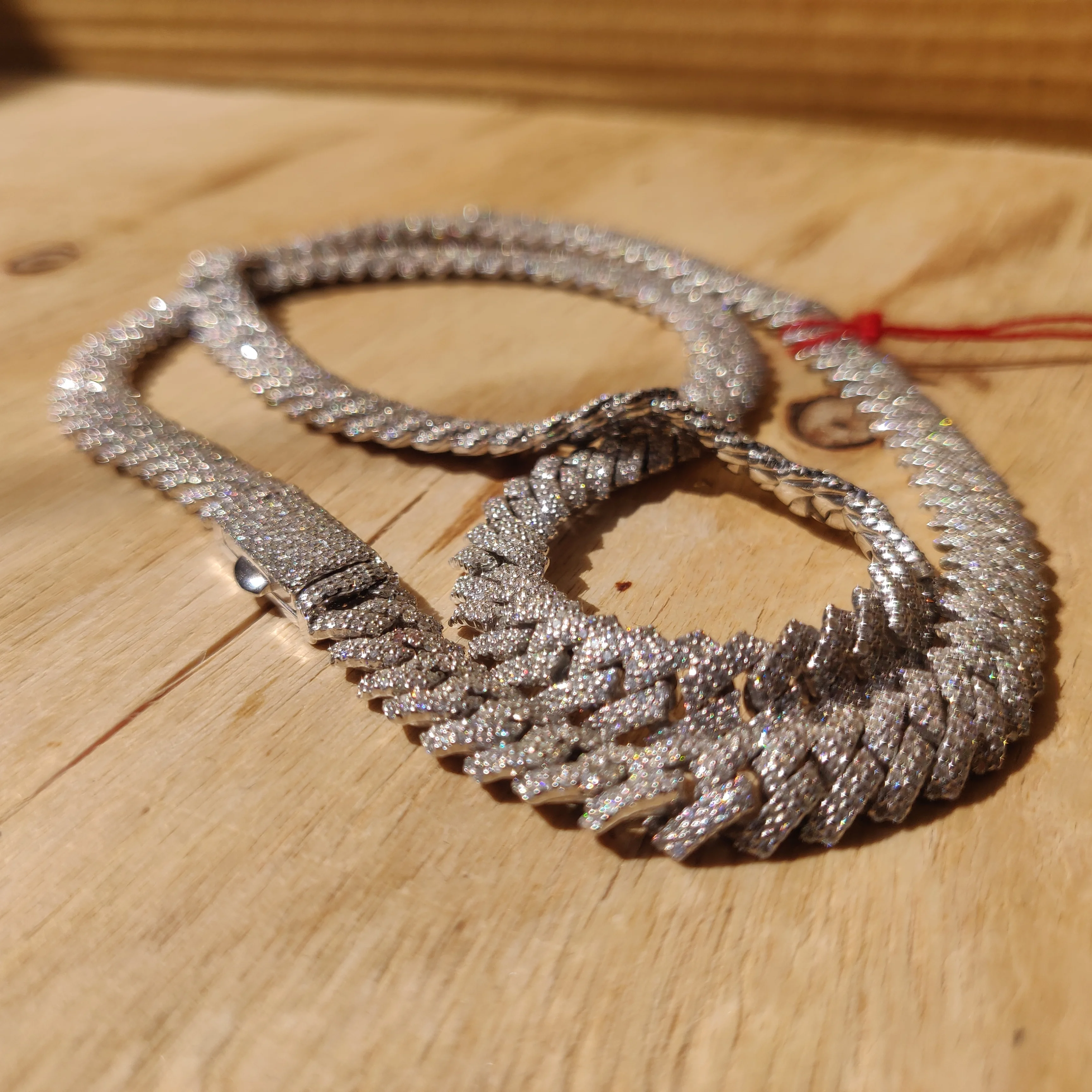 Custom Pass Diamond Tester Hip Hop VVS Moissanite Diamond Cuban Chain Link Necklace Iced Out 925 Silver 18k Men Jewelry