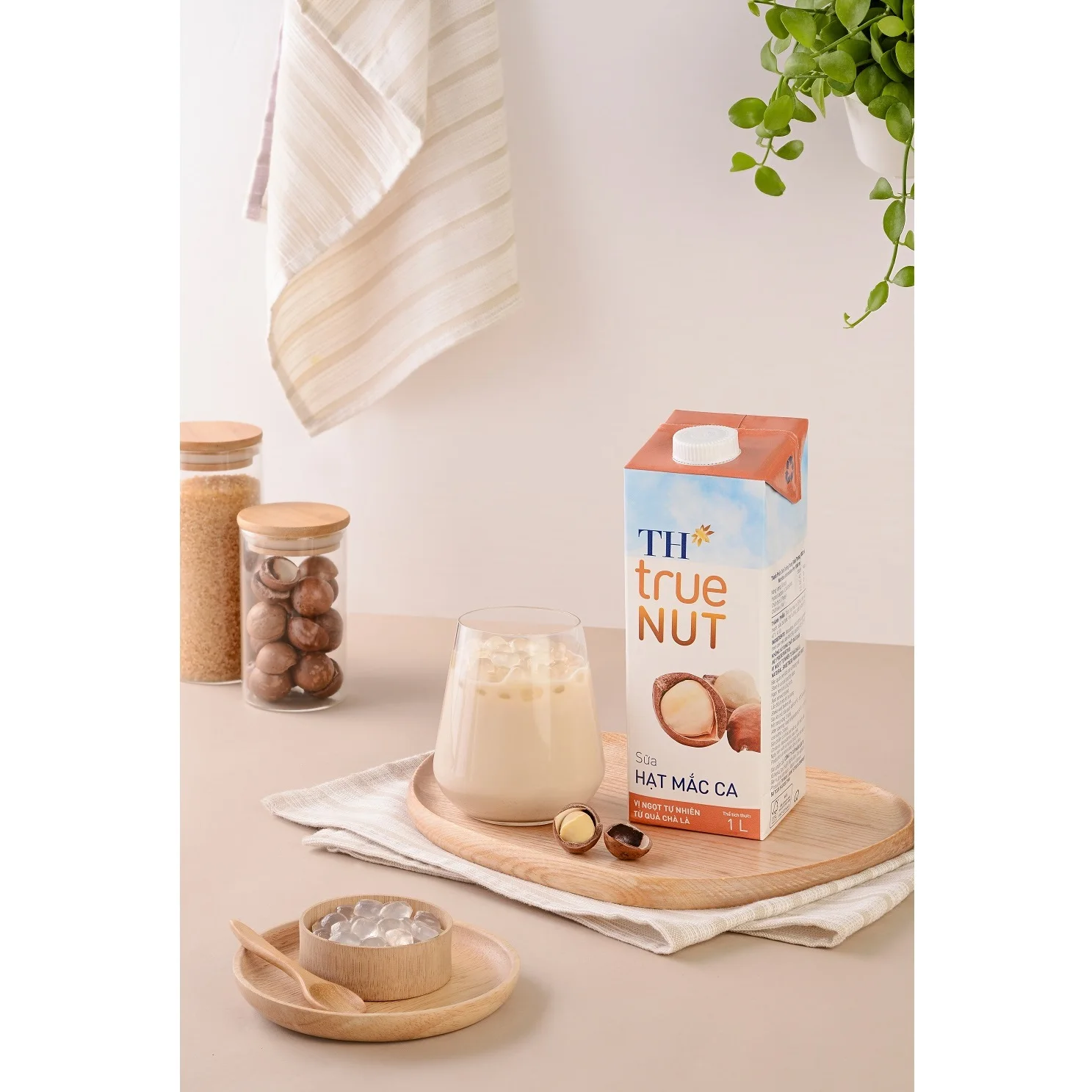 Hot Sale Macadamia Milk TH true NUT 1L Blended Dairy Products Drink Sterilized Flavored Nut With 9 Months Shelf