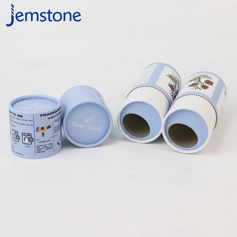 Custom Printed fragrance beads Cylindrical Paper Tube Packaging Box Eco-Friendly Paper Tube Round Cardboard Tube Packaging