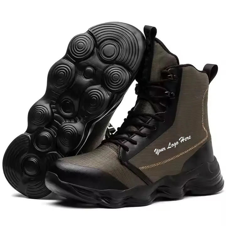 Get Direct from Manufacturer Customized Design Your Own Steel Toe Safety Boots Men Work Industrial