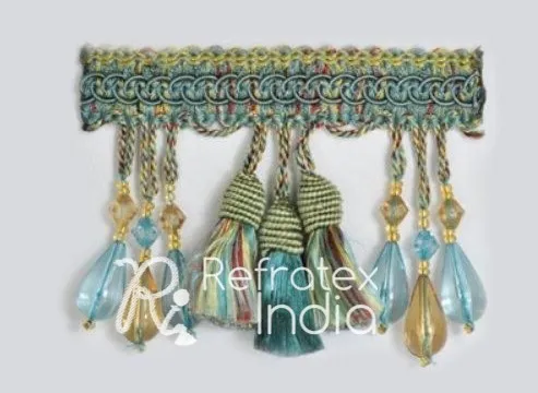 Customized Tassel Fringe Bulk Supplier And Manufacture By Refratex India Made in India for Best Quality And Low Price