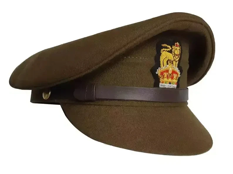 OEM wholesale 2024 Officer Uniform Peaked Caps stylish officer  Cap and Hat with Badge Patch with customized color/size and logo