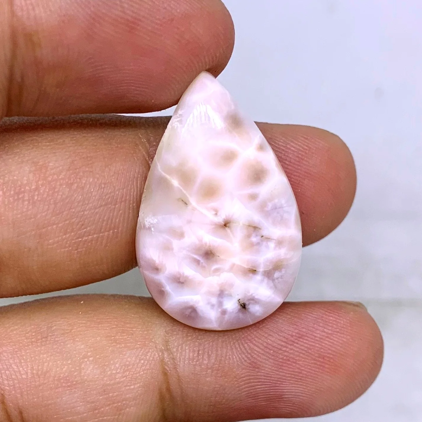 High Quality Loose Thomsonite Cabochon 19 Ct. 28X18X6 mm TM-46 Natural Tourmaline Obsidian Larimar Crystal Jewelry Making