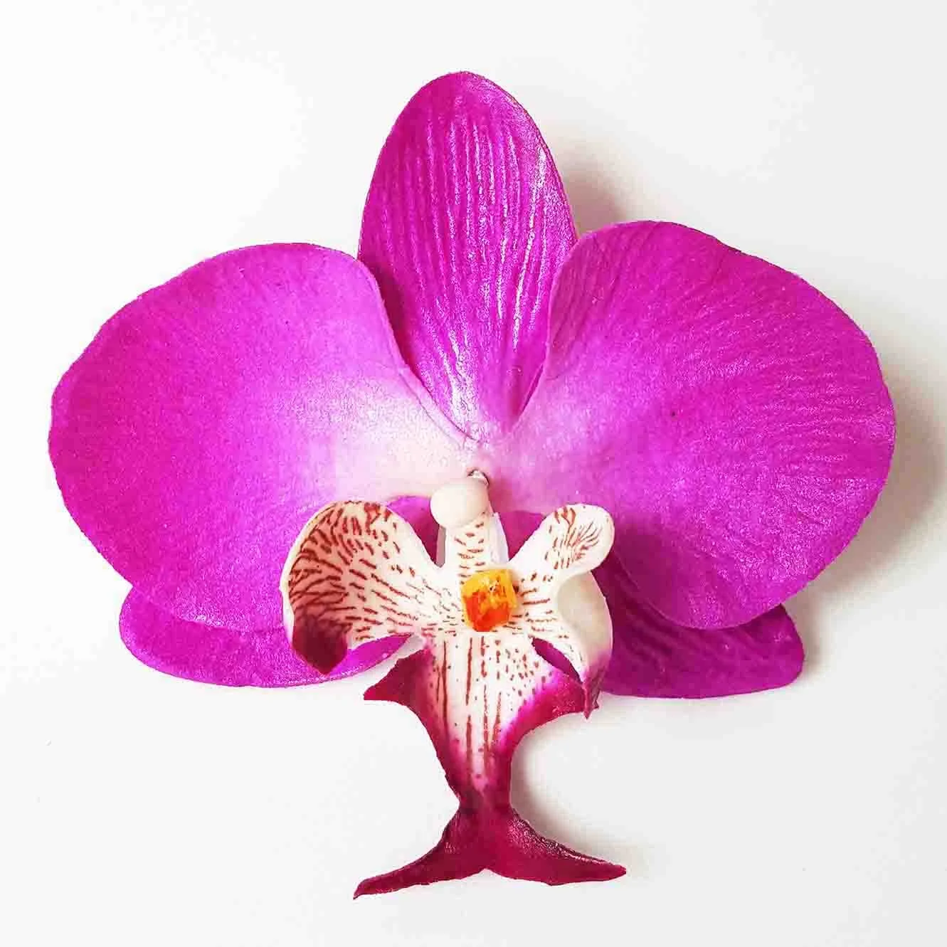 Стильная Татуировка премиум-класса с рисунком фаленопсиса из пенопласта для волос с цветами, уникальный аксессуар для 100 заколок для украшений