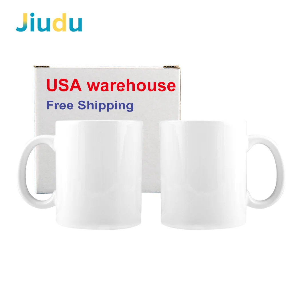 USA Warehouse Sublimation Blank 11oz Ceramic Mug White Sublimation Mugs for Coffee 11oz Mugs Sublimation Ceramic