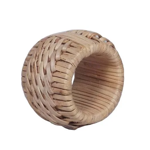 HAND MADE WICKER CANE NAPKIN RING PAPER TOWEL RING FOR DINNER TABLE DECORATION