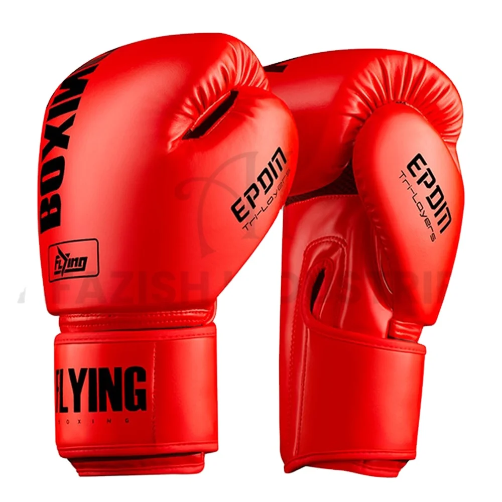 Wesing Пользовательский логотип Guantes De Boxeo боксерские перчатки оптом ПУ кожаные красные для бокса