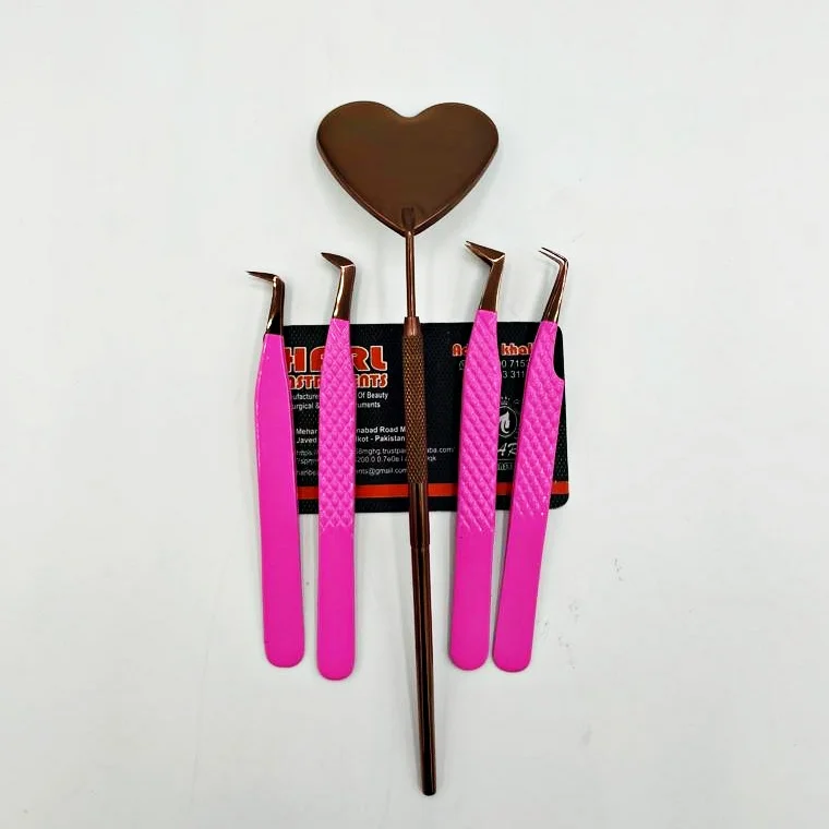 Custom Logo Eyelash Extension Tweezers Volume Tweezer For Eyelash Extension Lash Tweezers Fiber Tips Lash Supplies