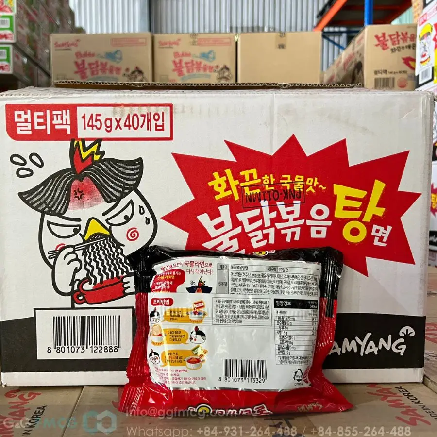 Лидер продаж сушеный острый куриный соус самьянг 145 г корейского острого соуса лапша быстрого приготовления рамен