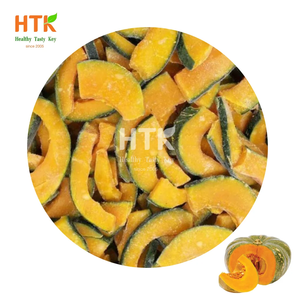 100% Vietnamese Pumpkin FROZEN IQF KABOCHA SQUASH JAPANESE PUMPKIN Whole Seeds Chunk Dice OEM Factory for Food & Beveragse