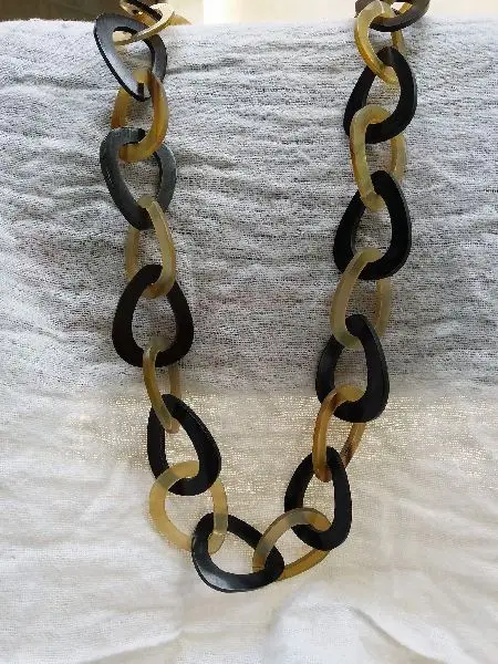 New Fashion round Pattern Resin Beaded Necklace Loose Beads from India for Jewelry Use