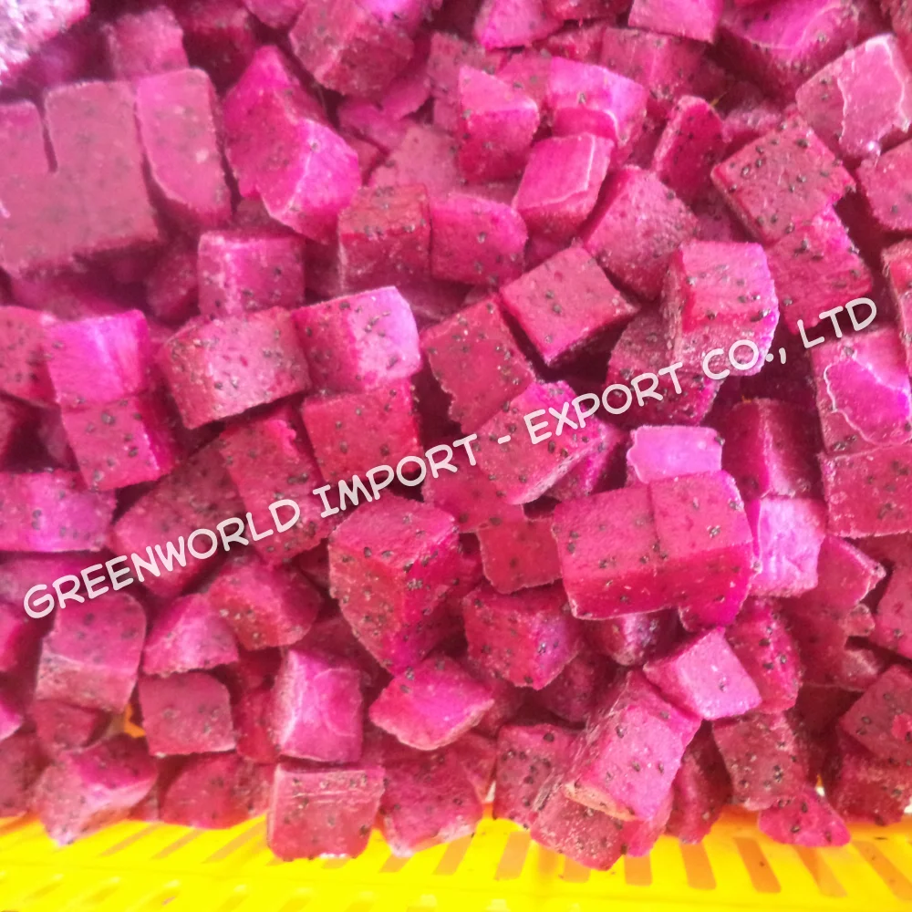 Frozen Dragon Fruit From Vietnam High Quality IQF Pitaya for Hot Summer Sweet Taste Bulk Packaging Best Choice for You