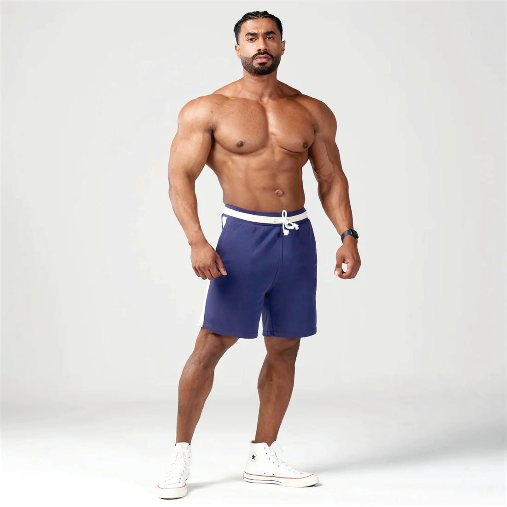 2022 New Mens Beach Shorts Solid Swim Trunks Summer Swimming Shorts  Swimsuit Bathing Wear Surf Boxer Brief