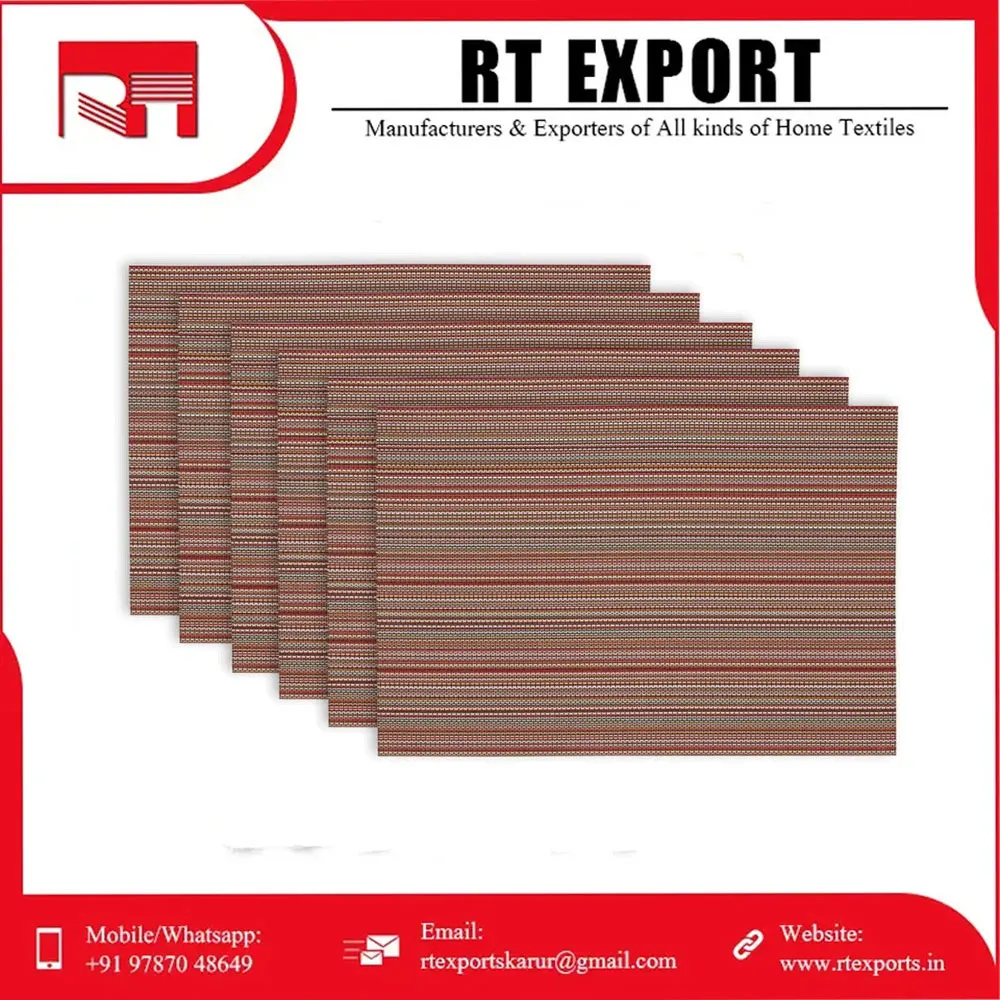 New Arrival Good Quality Customized Design Placemat 100% Cotton Custom Made Placemat at Low Price