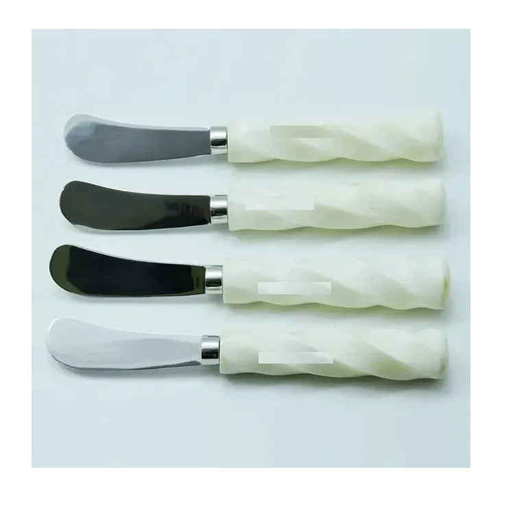 Brass Cheese Set of 4 With Mop handle New Design Metal Cheese Set In Wholesale Price New Look Metal Flatware In Wholesale Price