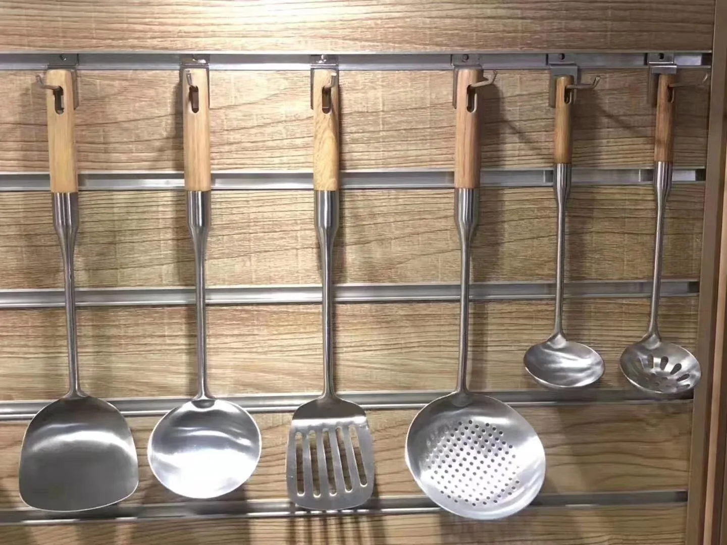 FREE SAMPLE Kitchen Utensils Stainless Steel Slotted Steak Turner spatula potato masher Saucer Spoon Fork Ladle Skimmer Spaghti