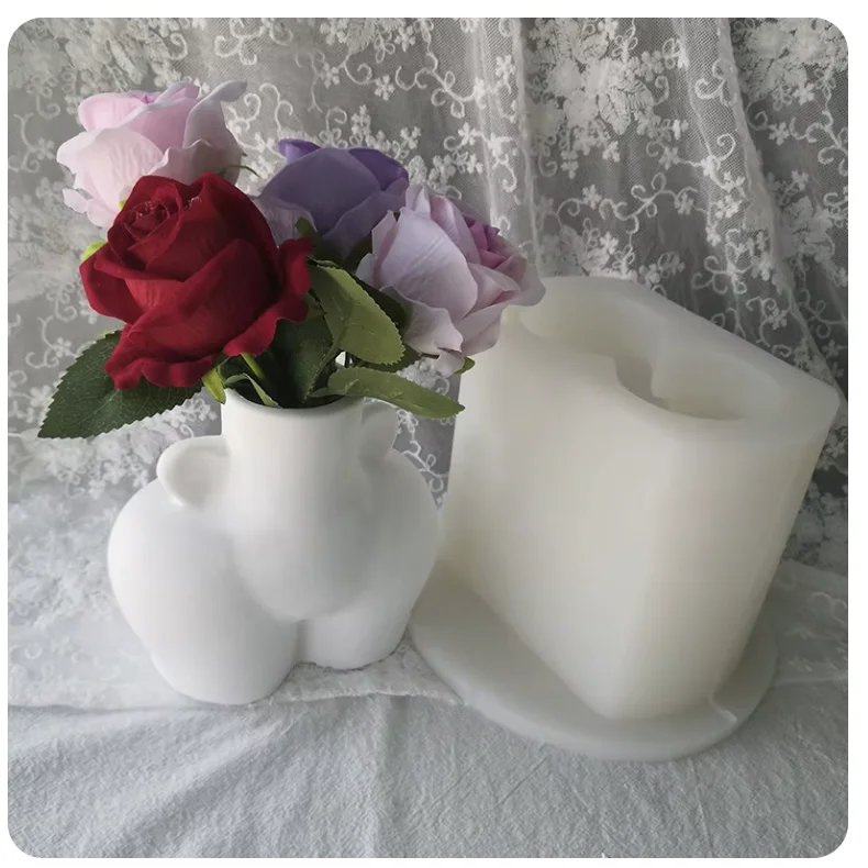 Large Silicone Molds Nordic Style Ceramic Vase Home Decoration Crafts Ornaments Body Art Mold