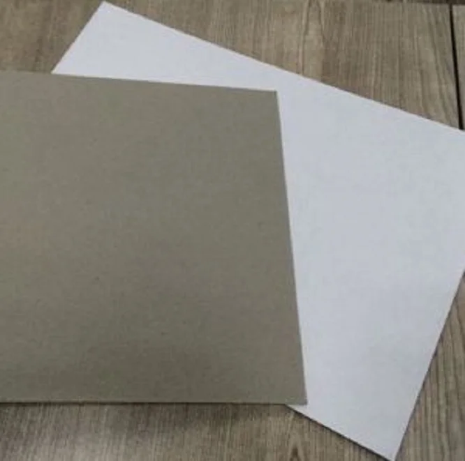 duplex paper board grey back and white back