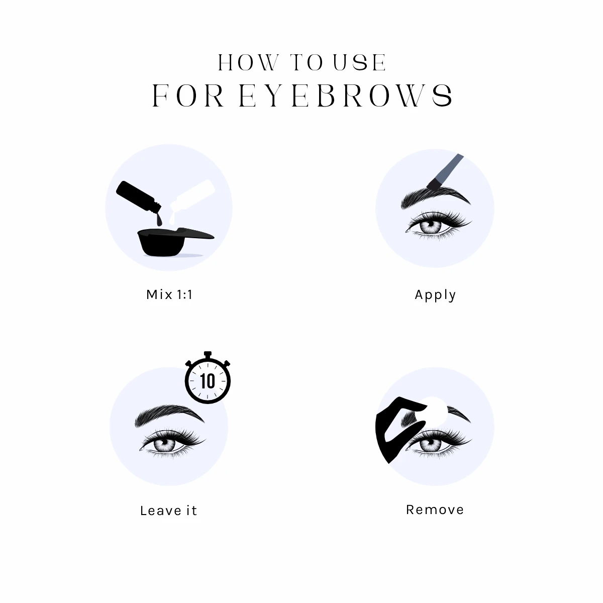 MinaIbrow Liquid Hybrid Tint Stain Brow Tinting & Coloring OEM Private Labelling Brow Eyebrow Henna Free Kit Custom Logo Stain
